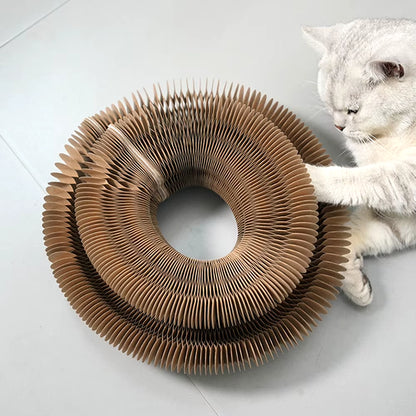 Magic Organ Cat Scratching Board Interactive Scratcher Cat Toy Cat Accordion Toy Cat Grinding Claw Scratching Board Pet Supplies