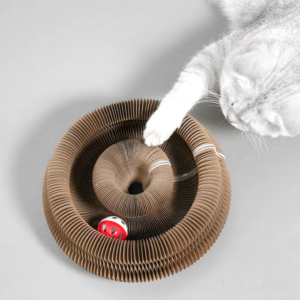 Magic Organ Cat Scratching Board Interactive Scratcher Cat Toy Cat Accordion Toy Cat Grinding Claw Scratching Board Pet Supplies